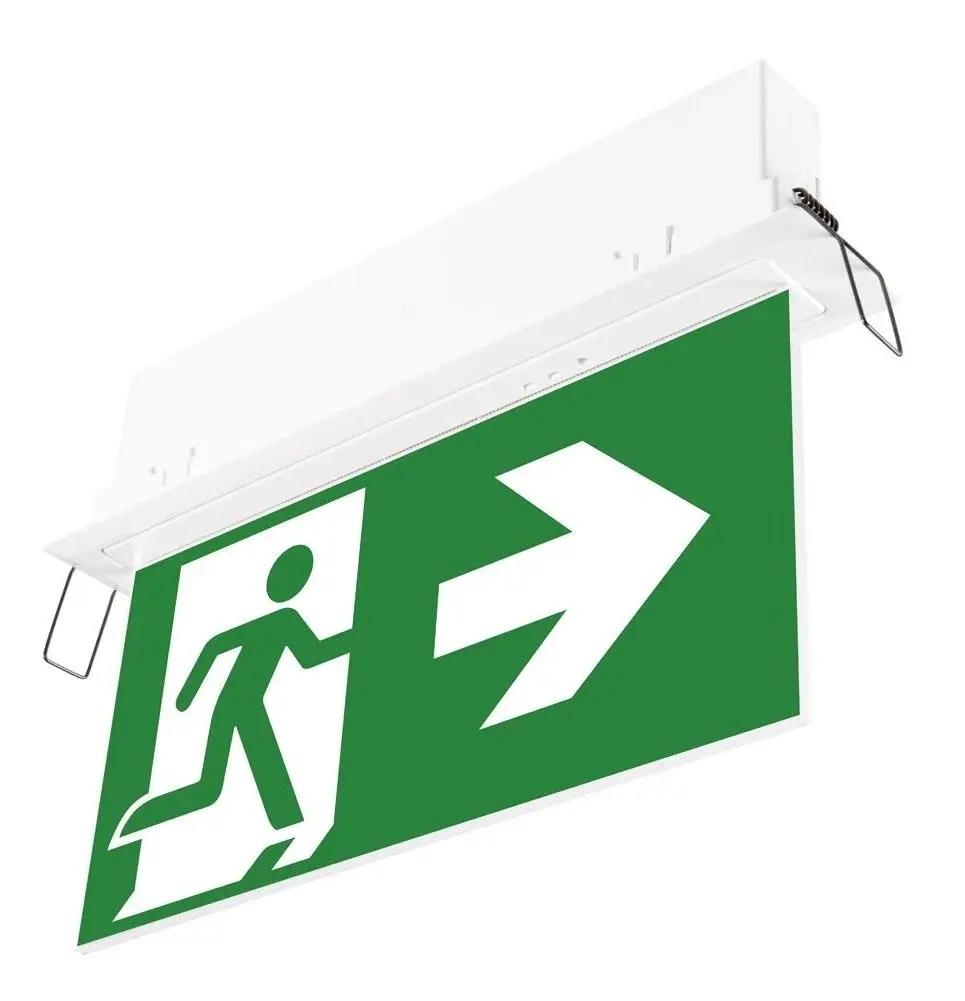 LED Solution Biele vstavané núdzové osvetlenie s piktogramom 2,5W 90285_90582