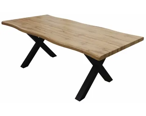 Jedálenský stôl v zaoblenom tvare Mikkel 160x90 cm, divoký dub%