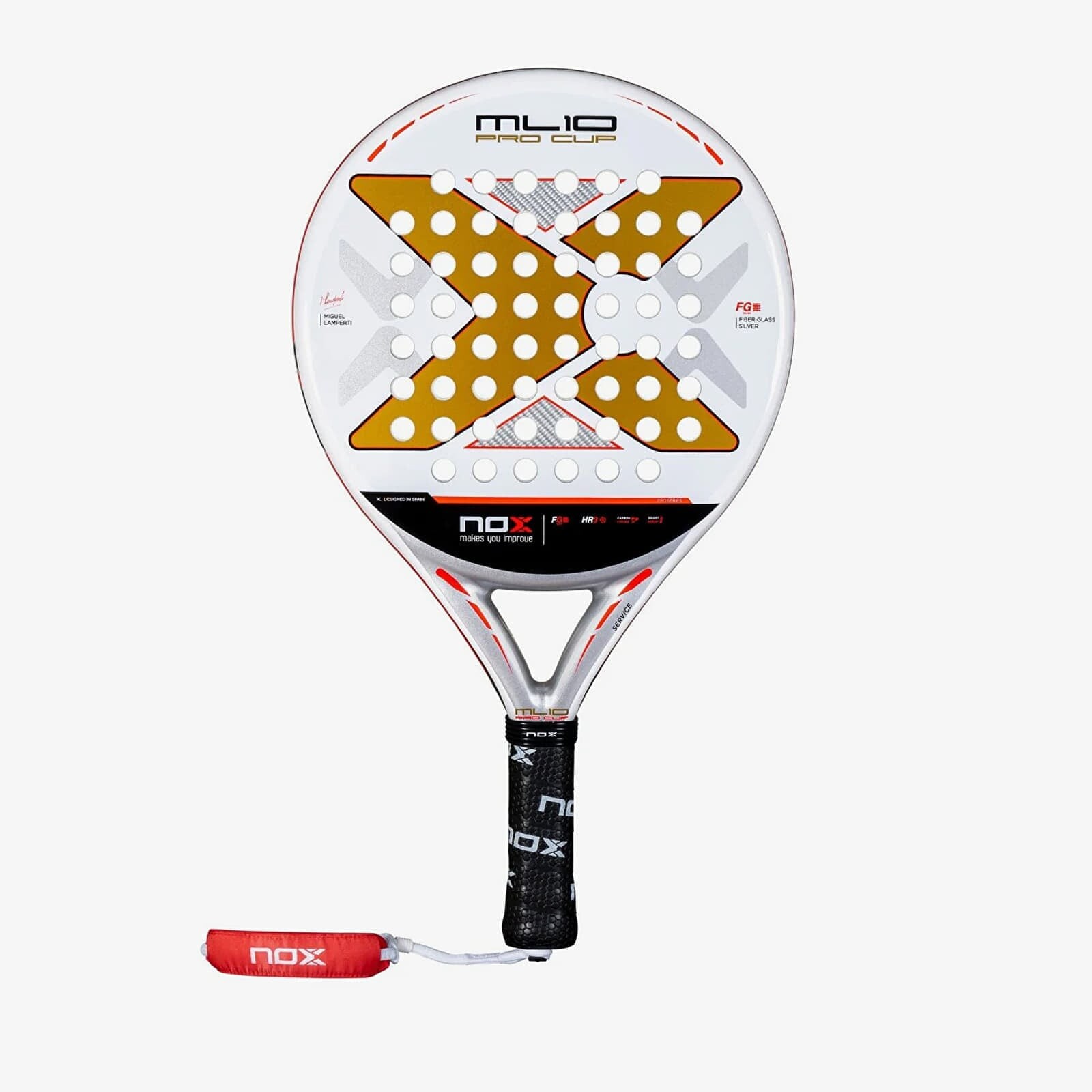 NOX Racket Ml10 Pro Cup Coorp By Miguel Lamperti White Universal
