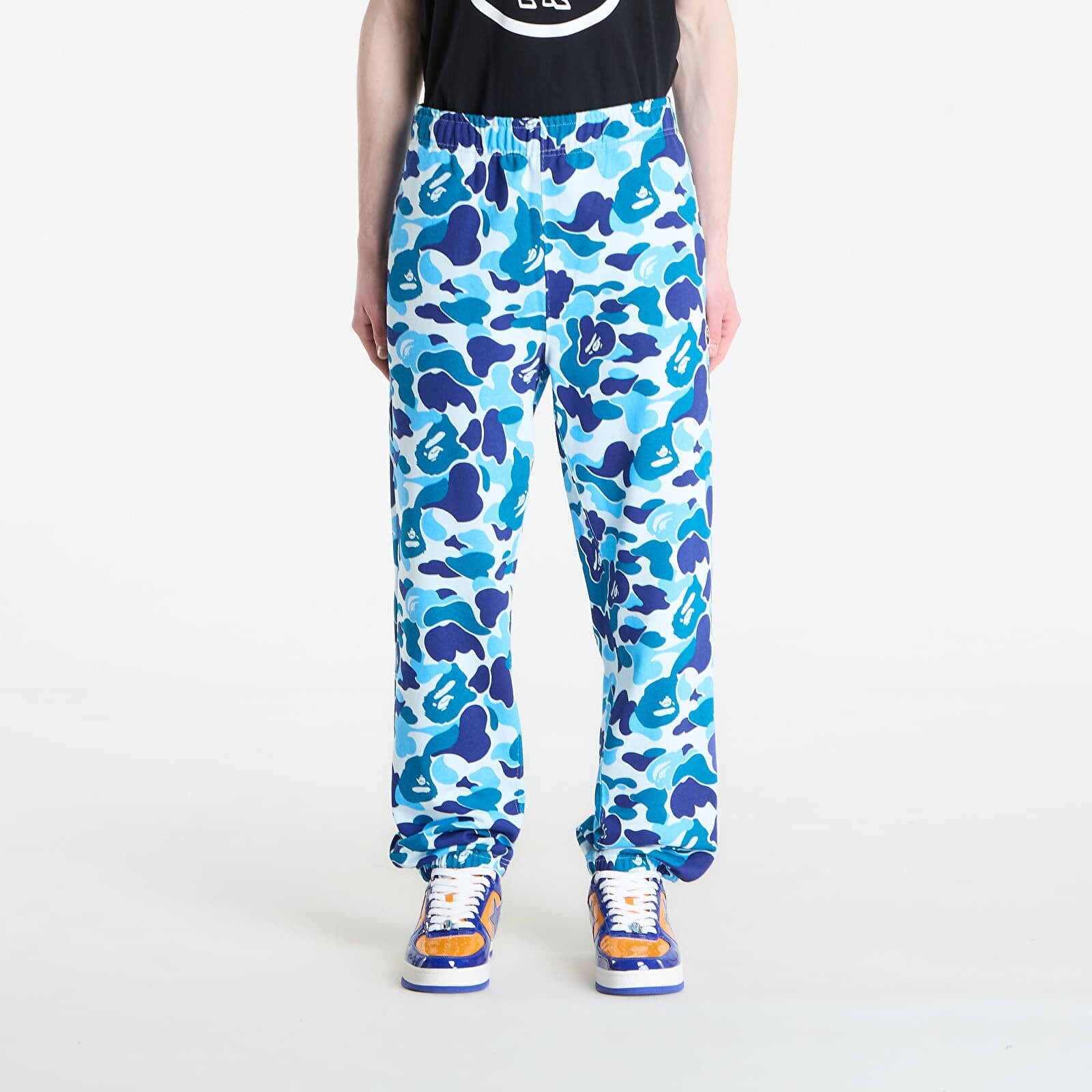 Tepláky A BATHING APE Abc Camo Ape Head One Point Sweatpants Blue S