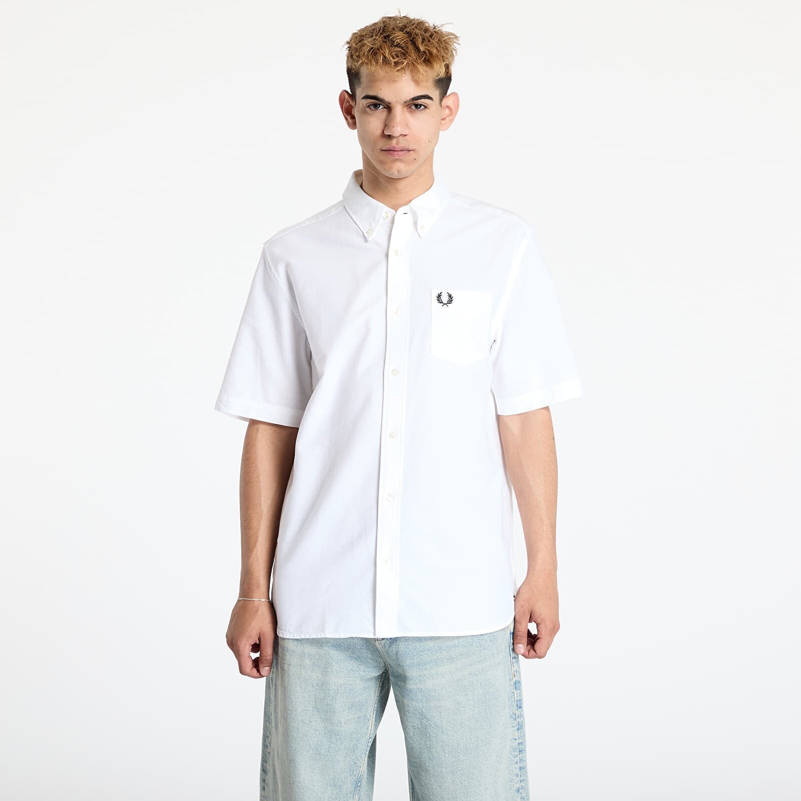 Košeľa FRED PERRY Oxford Shirt White S