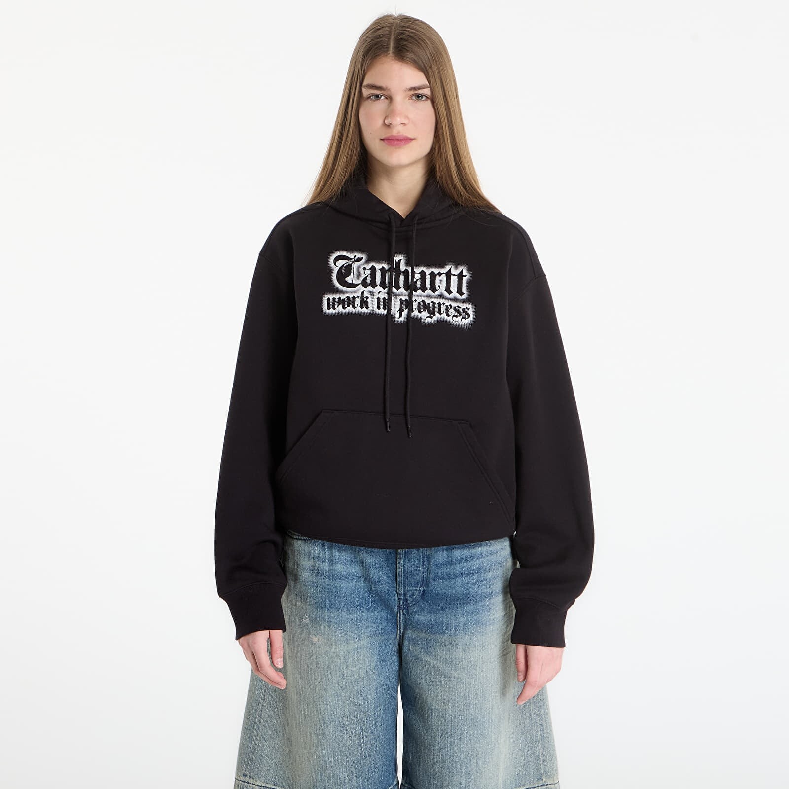 Mikina Carhartt WIP Hooded World Tour Sweat UNISEX Black XS