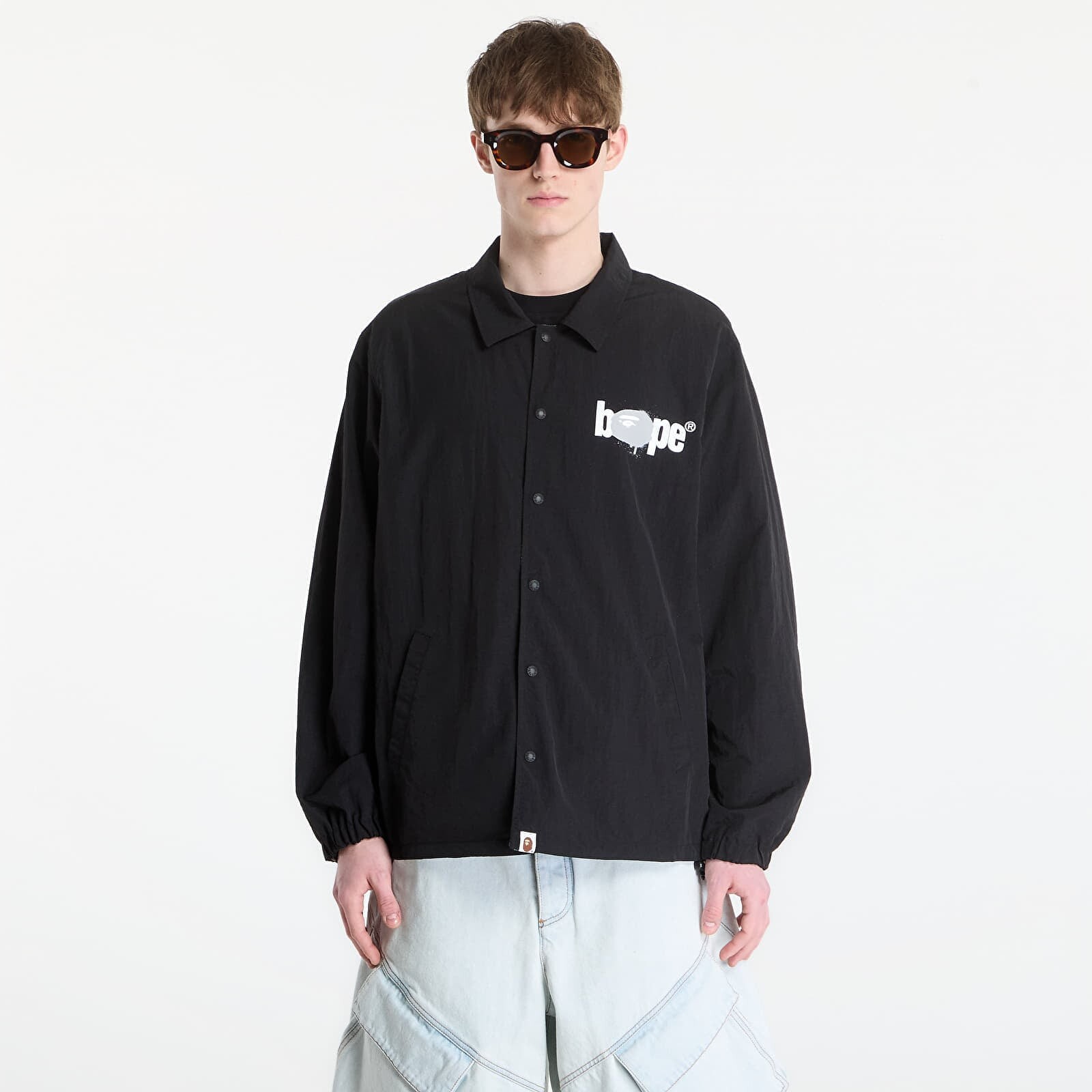 Bunda A BATHING APE Bape Reversible Coach Jacket UNISEX Black L