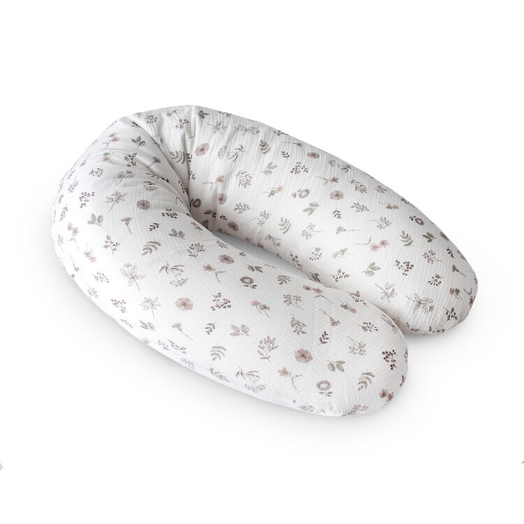 CEBA Vankúš na dojčenie Cebuška Multi Mušelín Small Twigs 190 cm