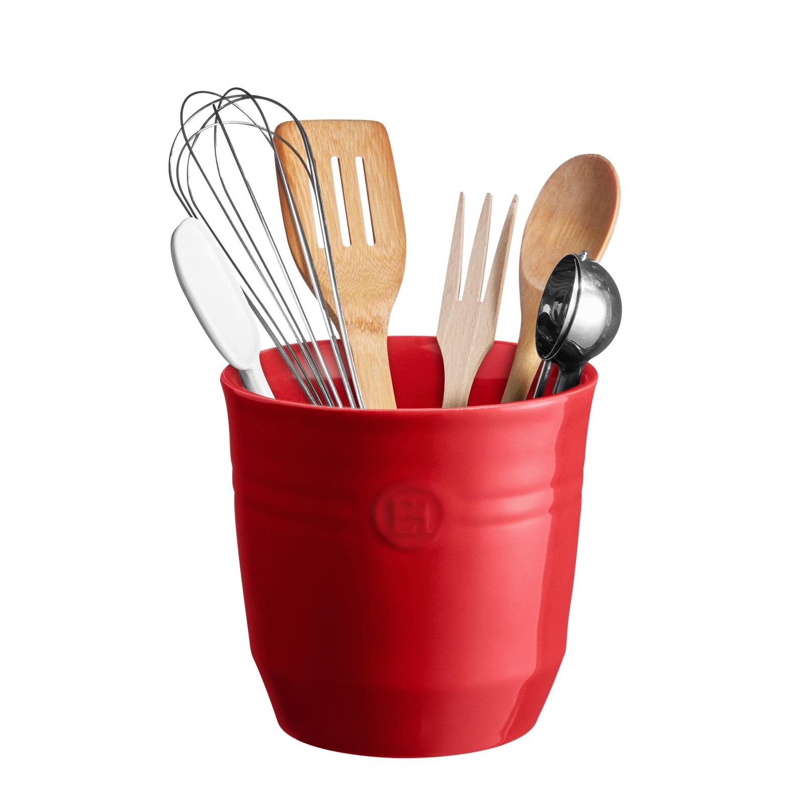 Emile Henry Keramická nádoba na kuchynské náčinie, 16,5 cm, červená granátová 348737