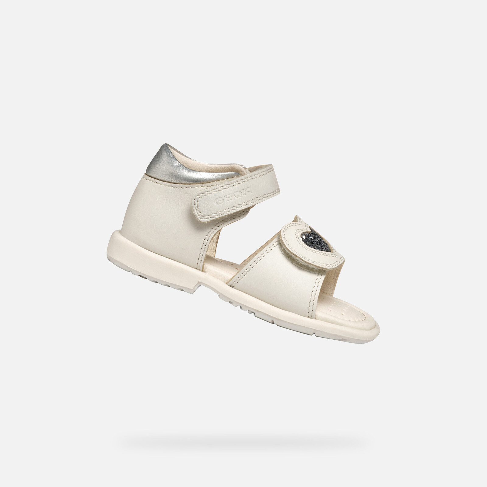 Biele sandále pre dievčatá Geox Verred