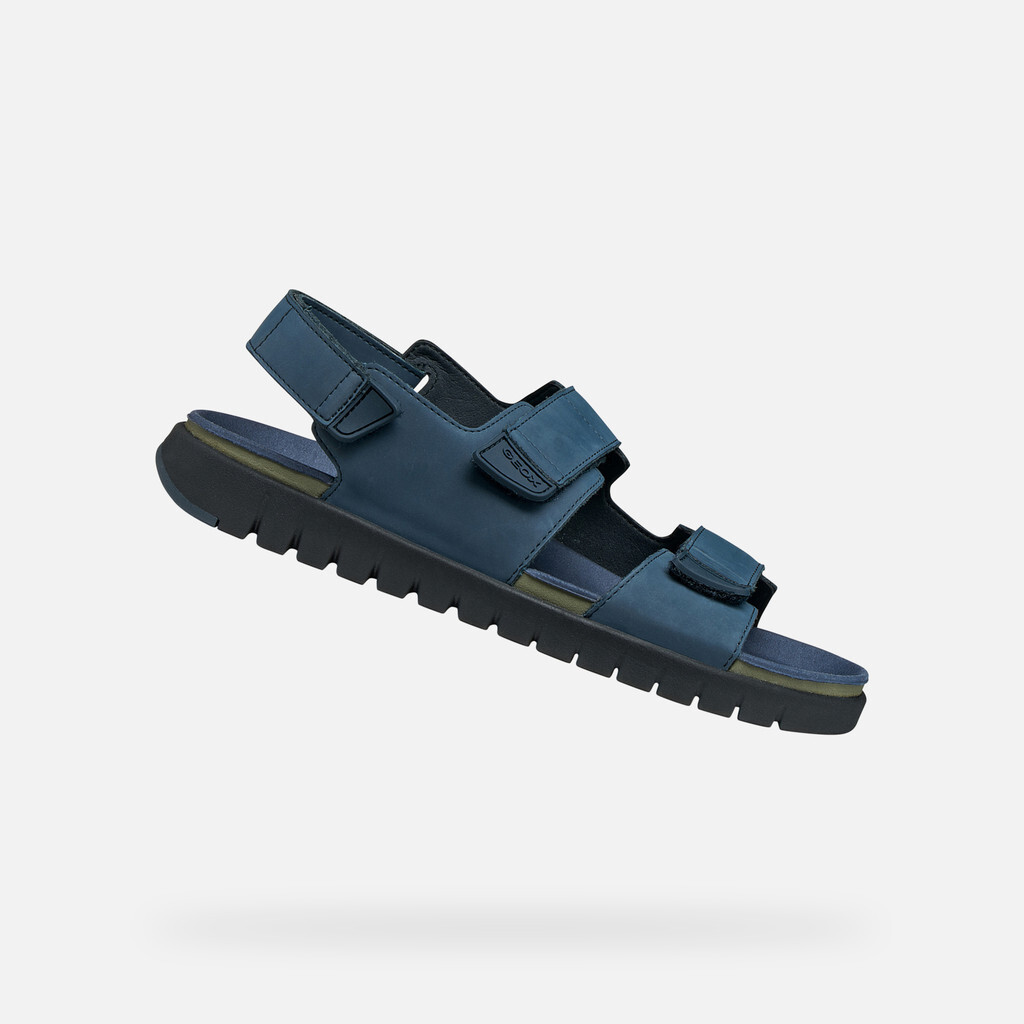 Pánske tmavomodré sandále Geox Flextride S