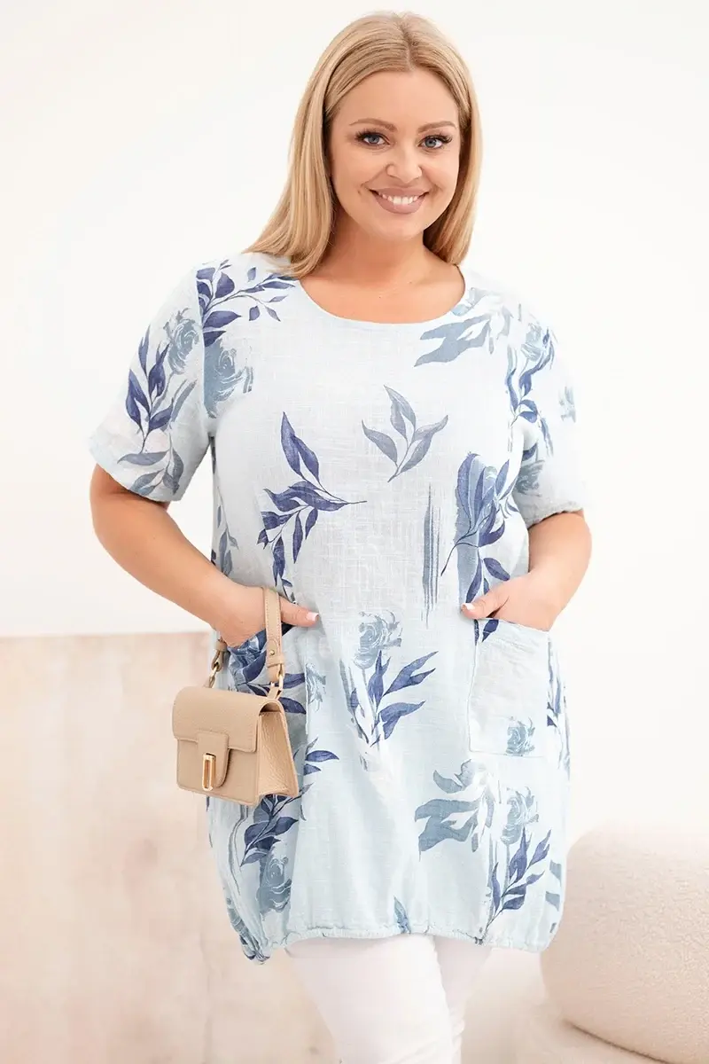 Kesi Włoski dámsky bavlnený top plus-size