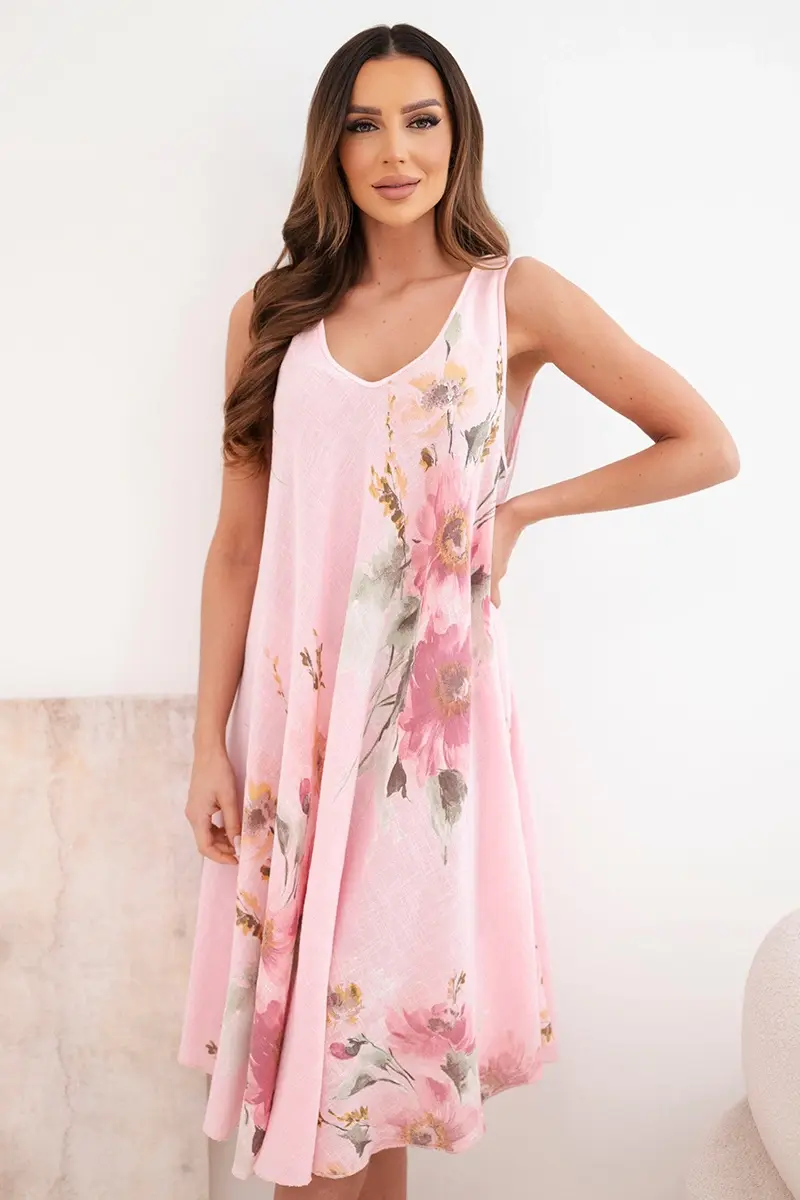 Kesi oversized dámske šaty s kvetinovým vzorom