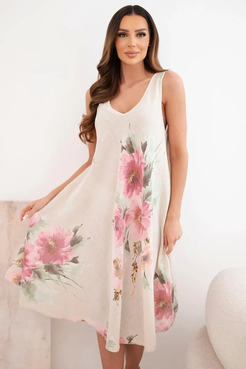 Kesi Vzdušné oversized šaty s kvetinovým vzorom