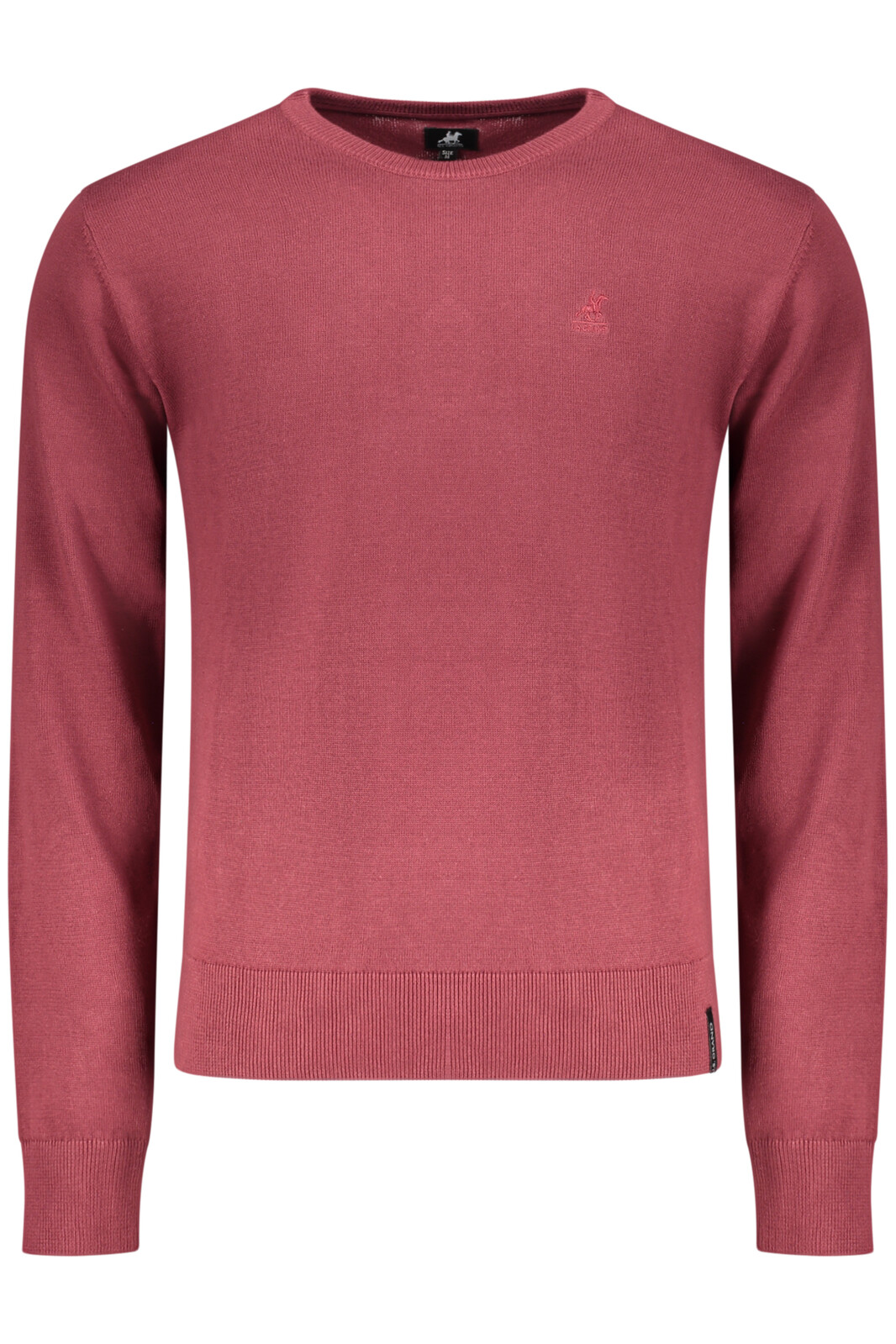 Červená pánska mikina bez kapucne