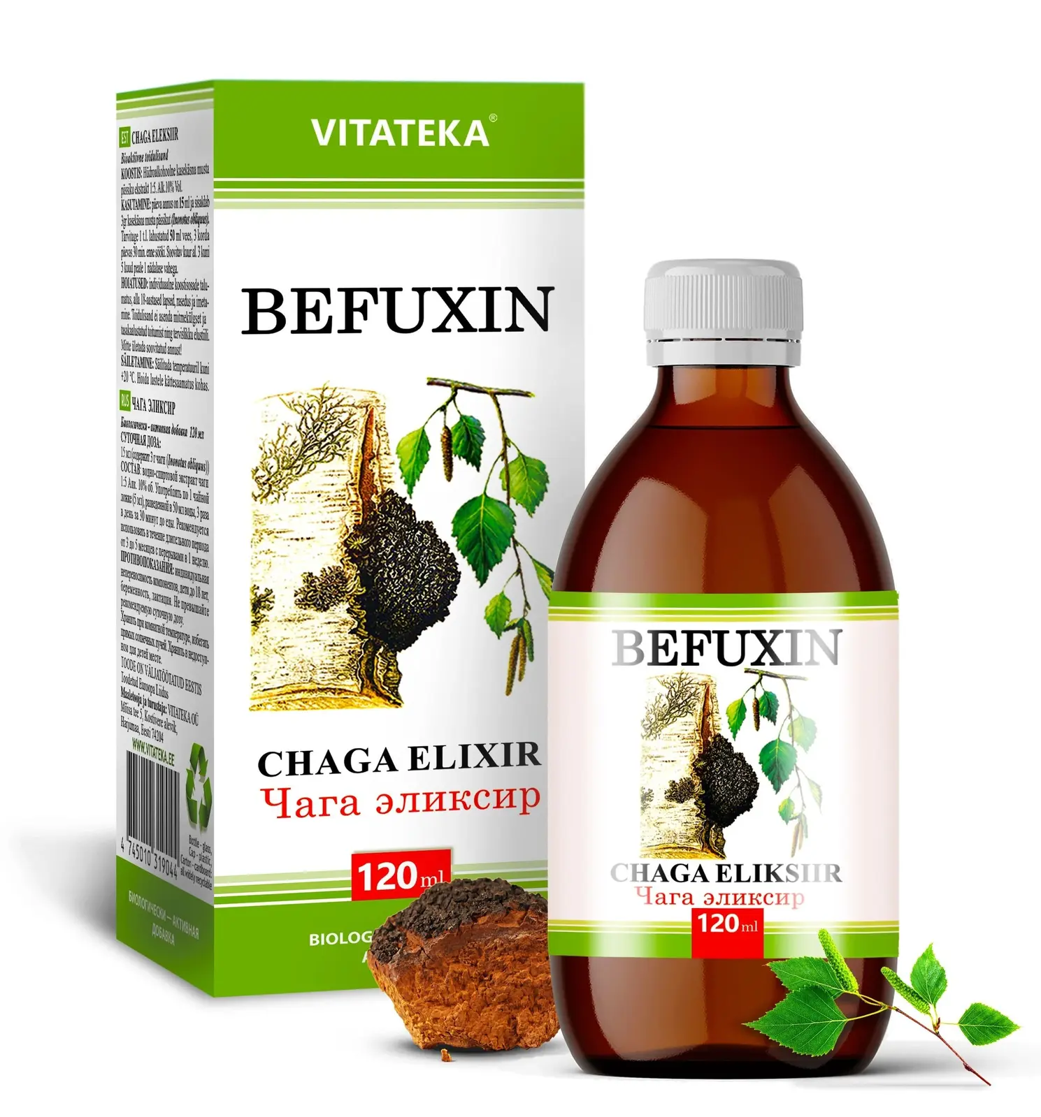 Befuxin – extrakt z čagy – 120 ml – Vitateka