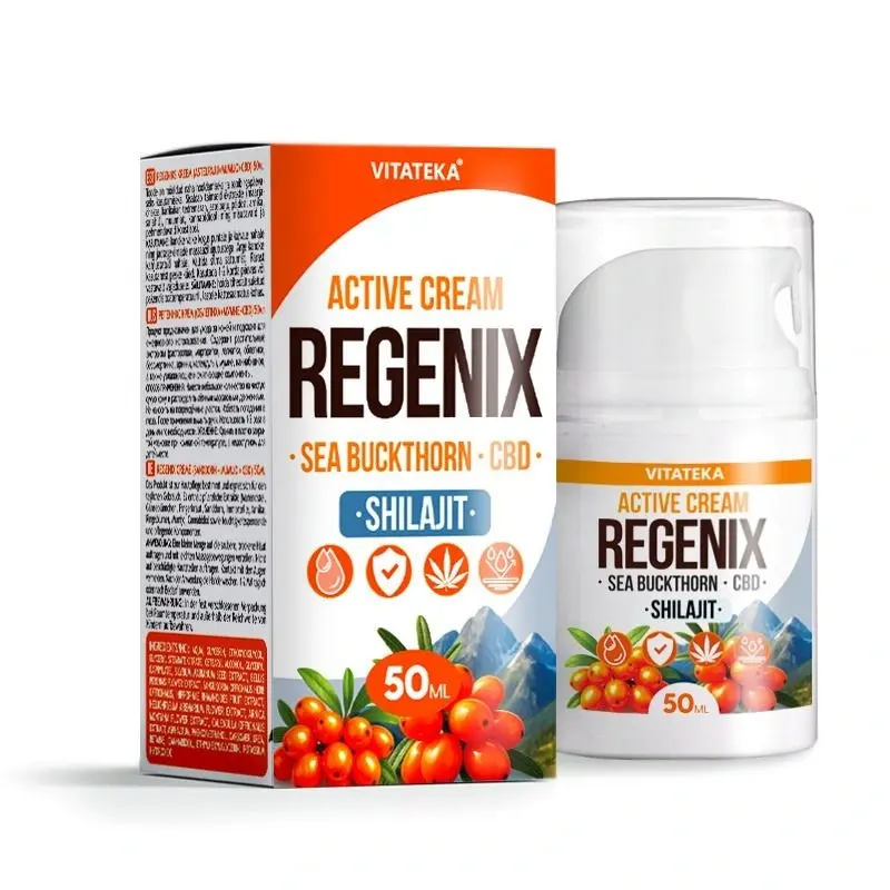 Regenix krém s rakytníkom, CBD a mumiom shilajit - 50 ml - Vitateka