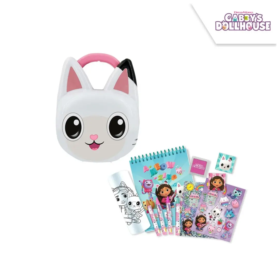 Euroswan Detské 3D puzdro s kreatívnymi potrebami - Gabby's Dollhouse
