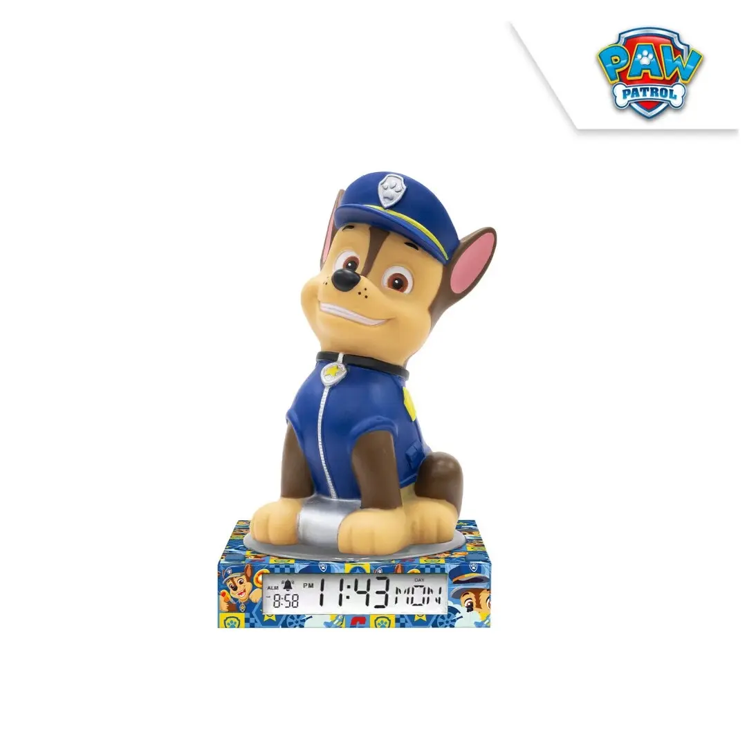 Euroswan Detská 3D lampa s budíkom - Paw Patrol