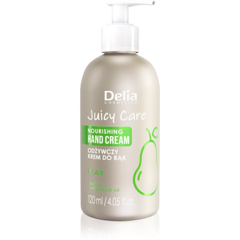 Delia Cosmetics Juicy Care Pear výživný krém na ruky 120 ml