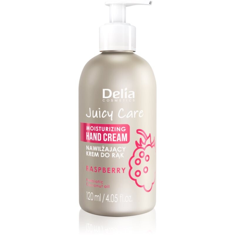 Delia Cosmetics Juicy Care Raspberry hydratačný krém na ruky 120 ml