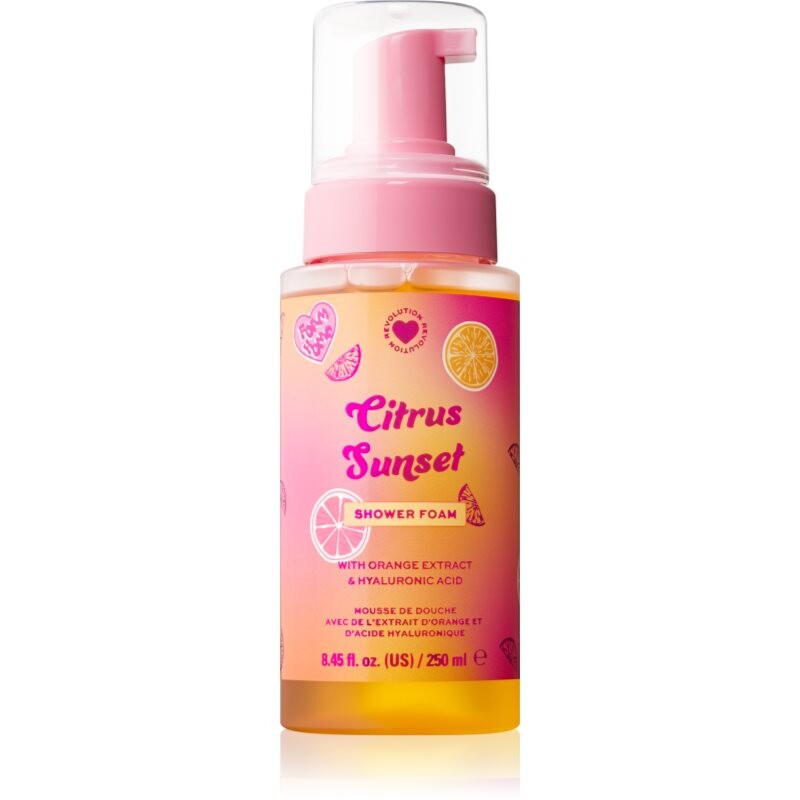 I Heart Revolution Citrus Sunset Shower Foam sprchová pena 250 ml