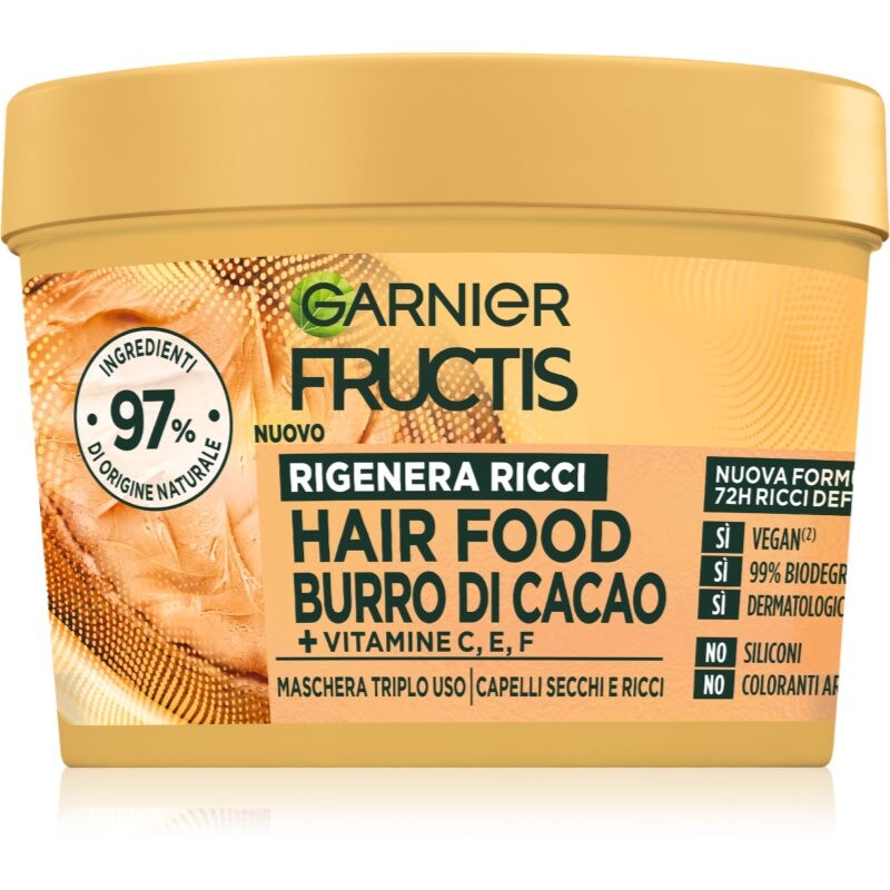 Garnier Fructis Cocoa Butter Hair Food regeneračná maska pre suché vlasy 390 ml