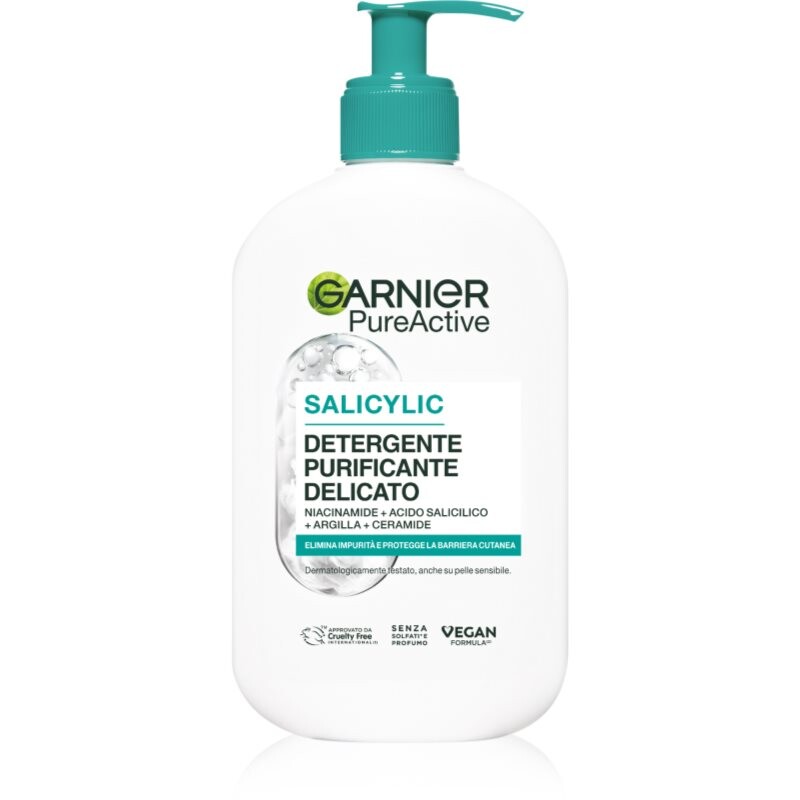 Garnier Pure Active Salicylic jemný čistiaci gél s kyselinou salicylovou 250 ml