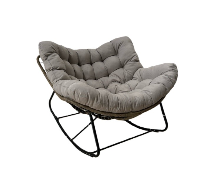 Chomik Hojdacie kreslo SVINGA s poduškou | sivá