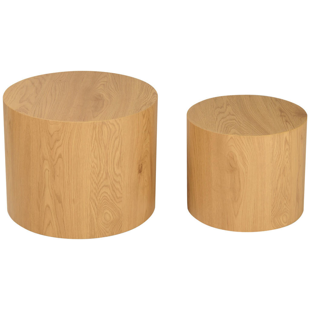 Carryhome SADA PRÍRUČNÝCH STOLÍKOV, farba duba