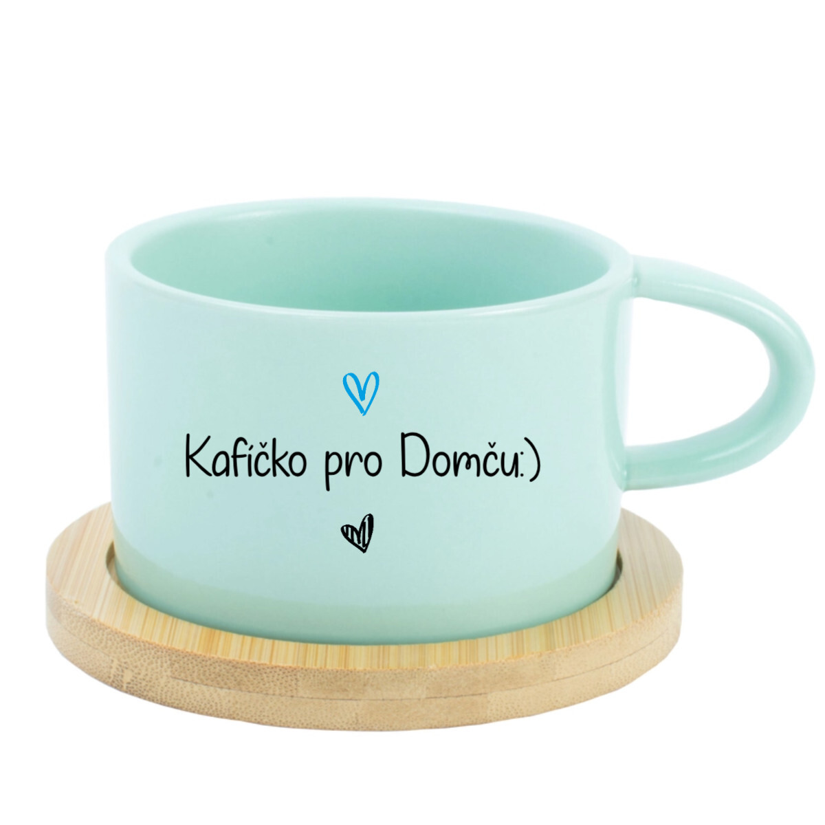 Káva pre Domča - mätová šálka makrónky 200 ml