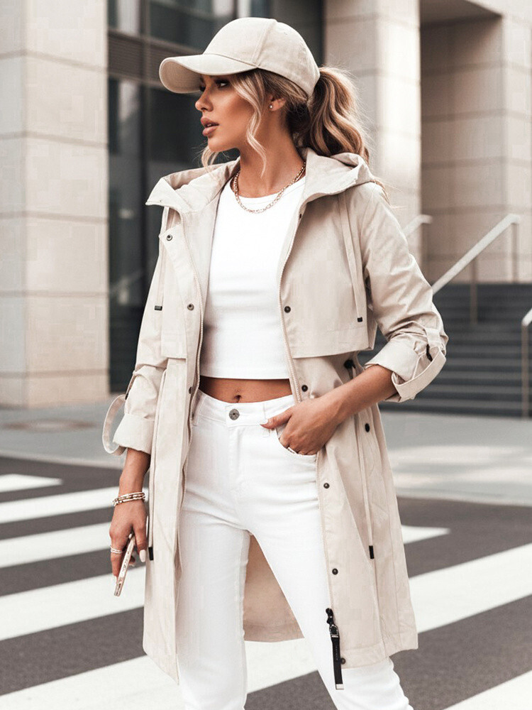 Dámska prechodná bunda parka béžová NOCITO FashionStreet TY4200 XL