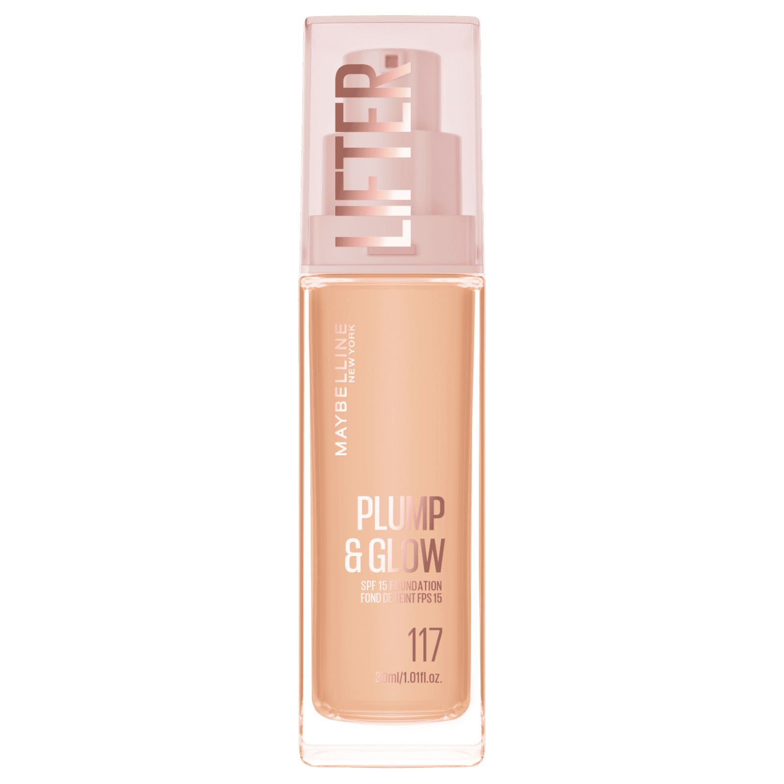MAYBELLINE NEW YORK Lifter Foundation 117 Rozjasňujúci make-up Plump & Glow 30 ml