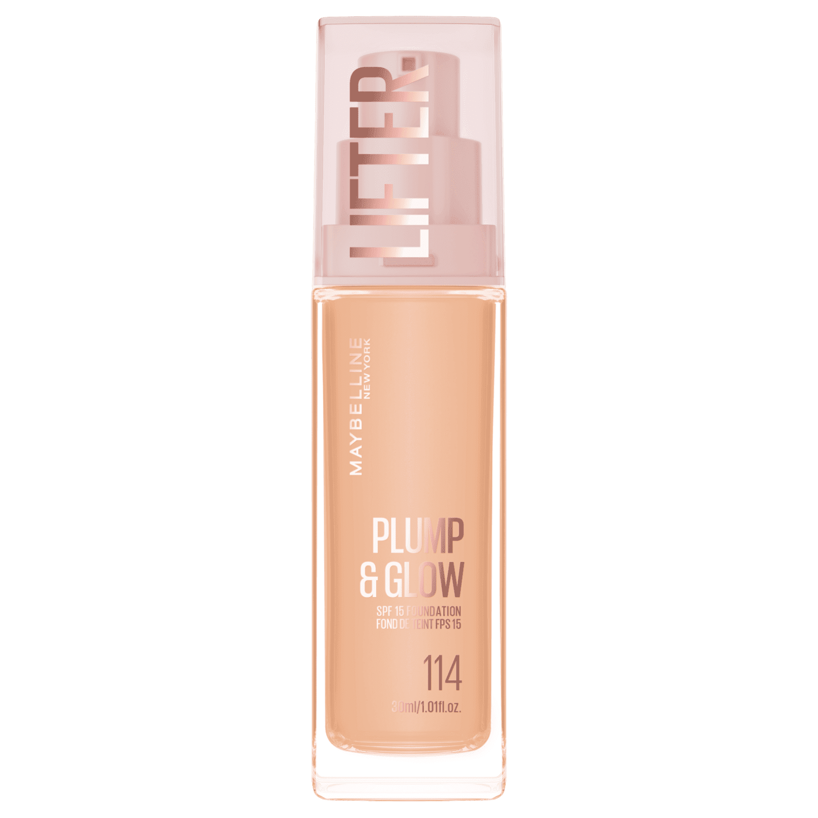 MAYBELLINE NEW YORK Lifter Foundation 114 Rozjasňujúci make-up Plump & Glow 30 ml