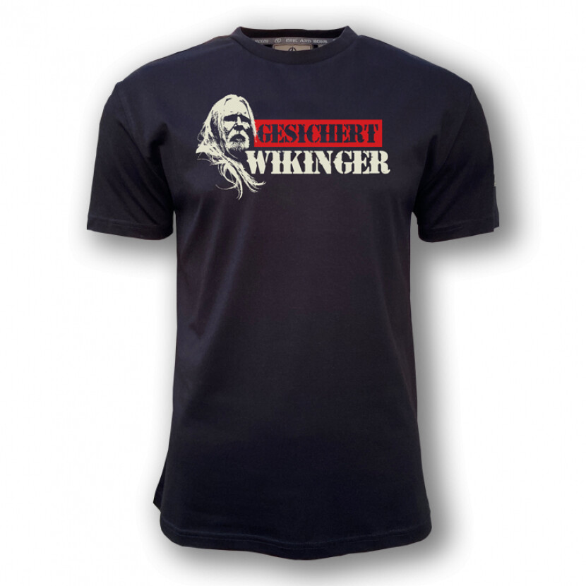 Tričko Erik and Sons Gesichert Vikinger - čierne, XL