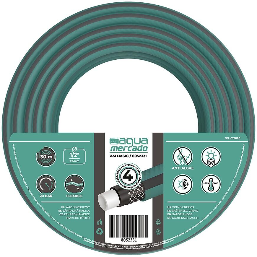 Záhradná hadica 4 vrstvová gm BASIC 1/2