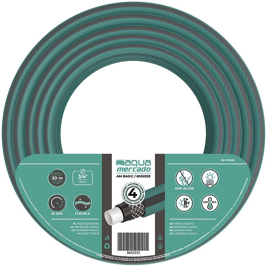 Záhradná hadica 4 vrstvová gm BASIC 3/4