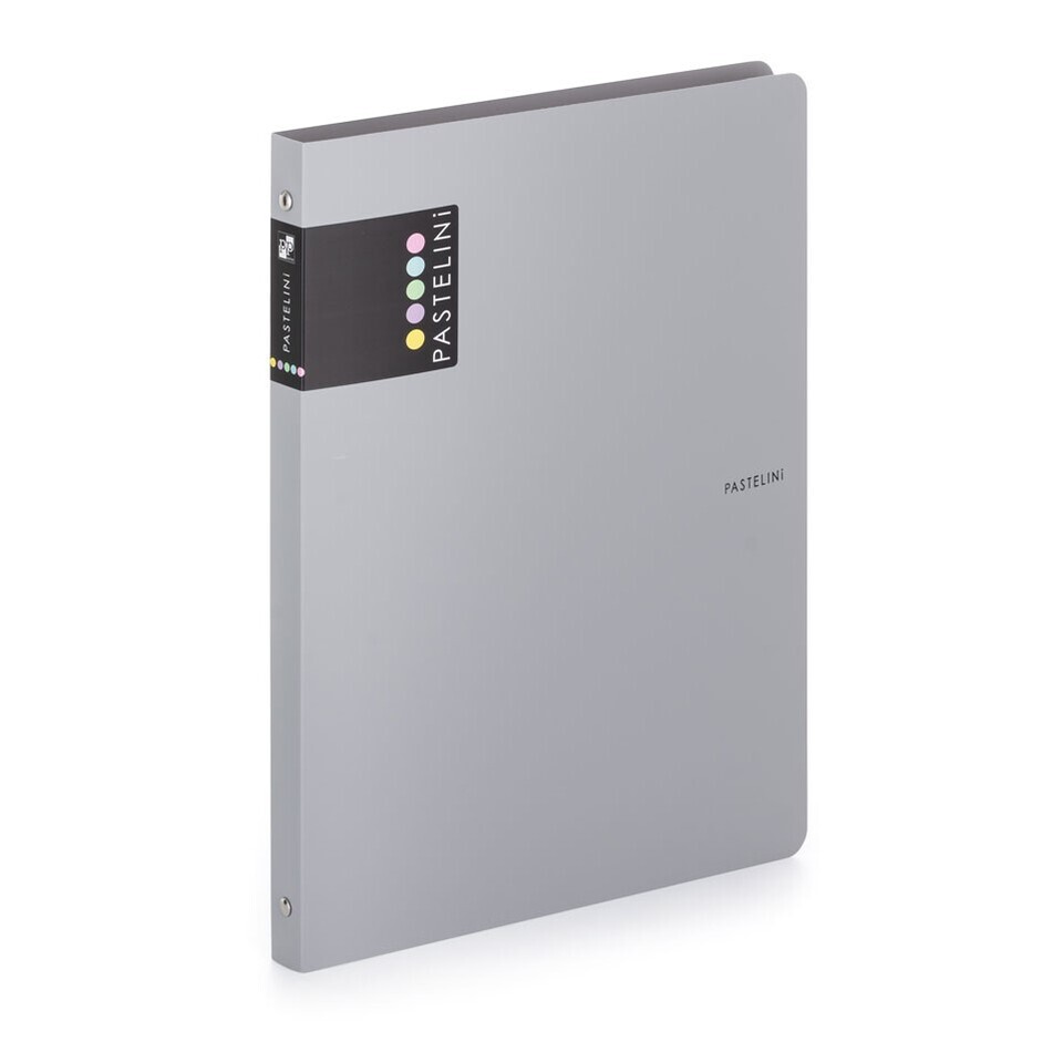 Zakladač Pastelini A4/4-krúžkový sivý