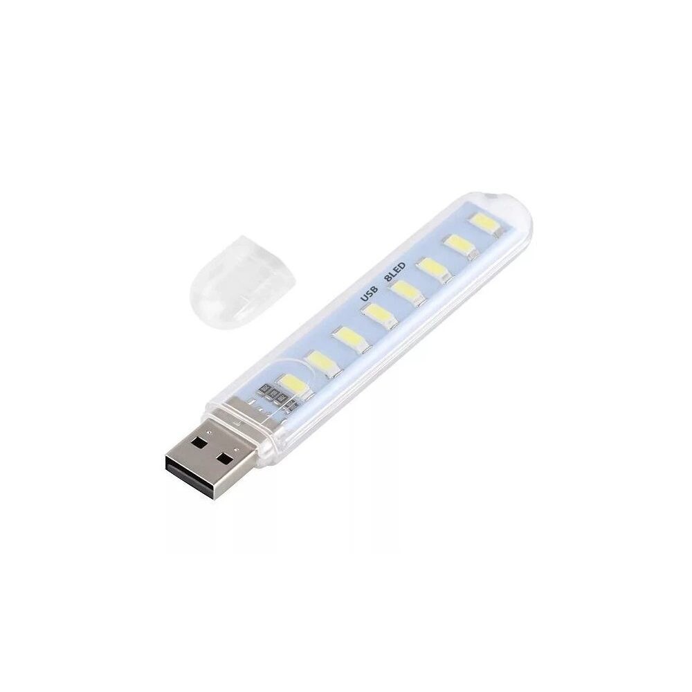 Prenosné USB 1,5W LED svetlo - 8LED, 200lm, USB-A