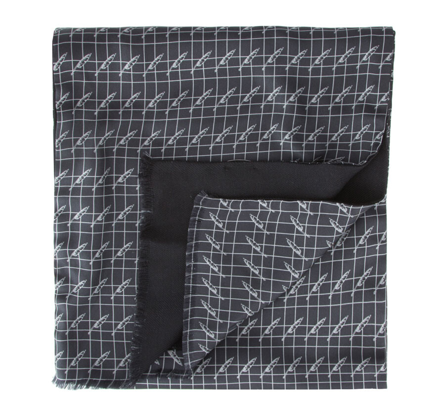 Pánsky obojstranný šál 84-7M-X01-X01