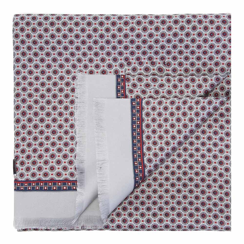 Pánsky hodvábny šál 89-7M-S41-X3 vzorovaný