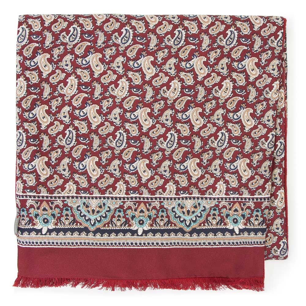 Pánsky hodvábny šál s podšívkou 91-7M-S44-X1