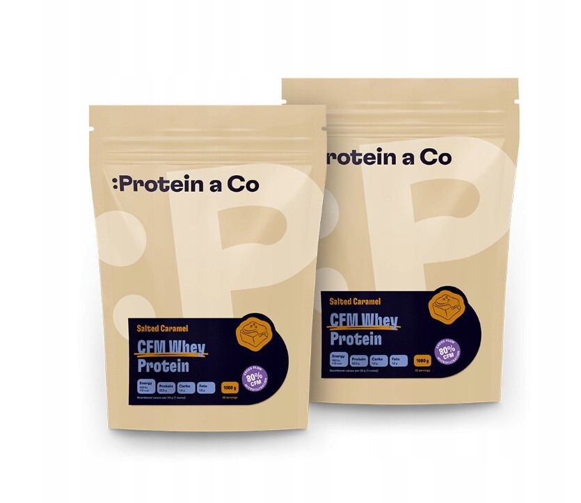Protein a Co CFM Whey Protein 80 - Salted Caramel 1 + 1 kg