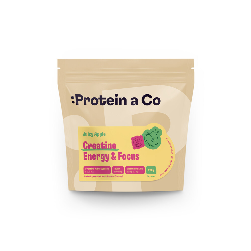 Protein a Co Creatine Energy & Focus - na výkon, energiu a sústredenie - Juicy apple 290 g