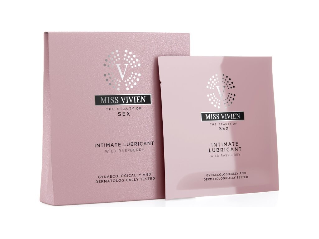 Miss Vivien Jednorazový lubrikačný gél Raspberry (Intimate Lubricant) 3 x 6 ml