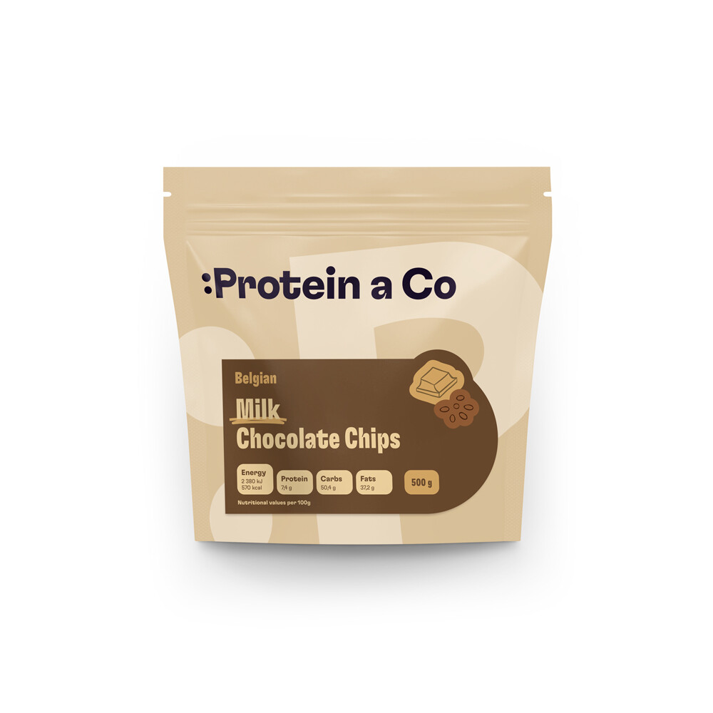 Protein a Co Mliečna belgická čokoláda - kôstky 200 g