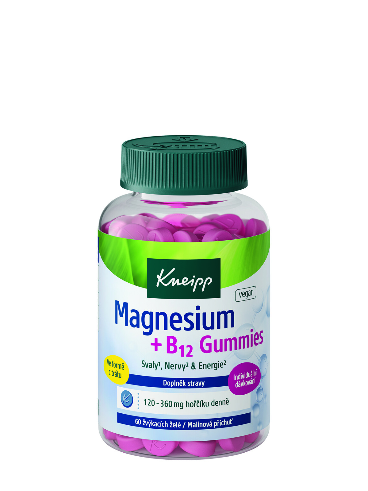 Kneipp Výživový doplnok Magnesium + B12 gummies 60 ks
