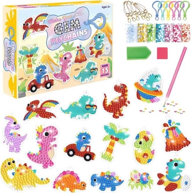 Camerazar Diamantové malování s dinosaury