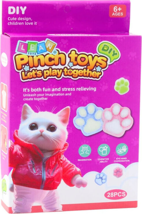 LEAN Toys 28692 Kreativní sada na tvorbu kočičí tlapky DIY
