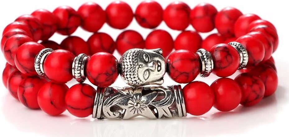 Silver Star Rosywood dámske náramky, Budha, súprava 2 kusy