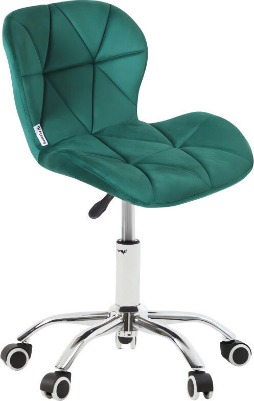 Bauerkraft H-589 Detské otočné kreslo z velúru, zelené