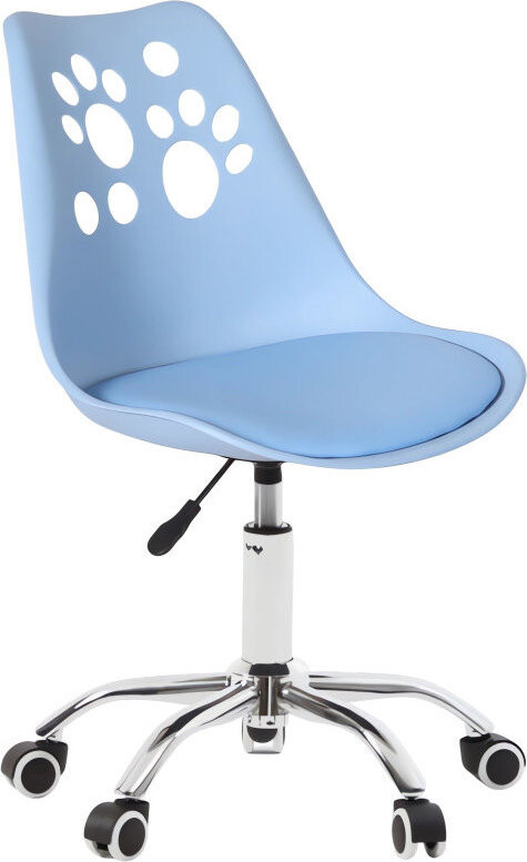 Bauerkraft H-583 Detské ergonomické otočné kancelárske kreslo, svetlomodré