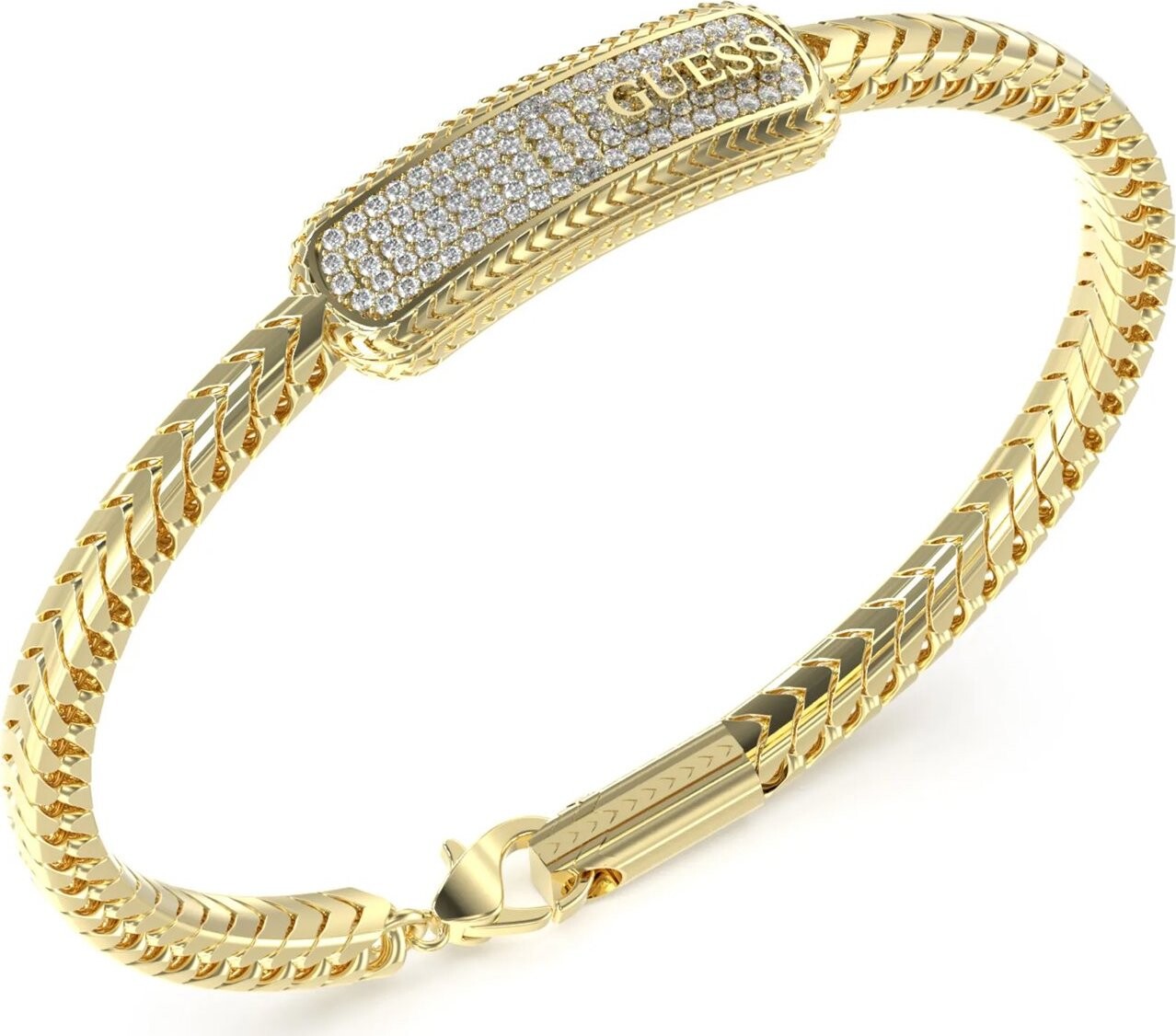 GUESS Gents Gold Tone Bracelet JUMB05018JWYGS