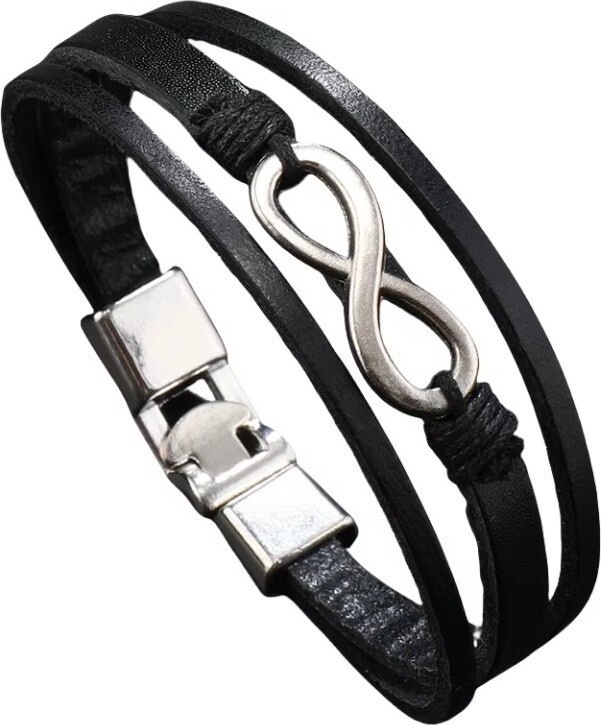 Predator Q1 Laurel – pánske náramky, čierna, motorka